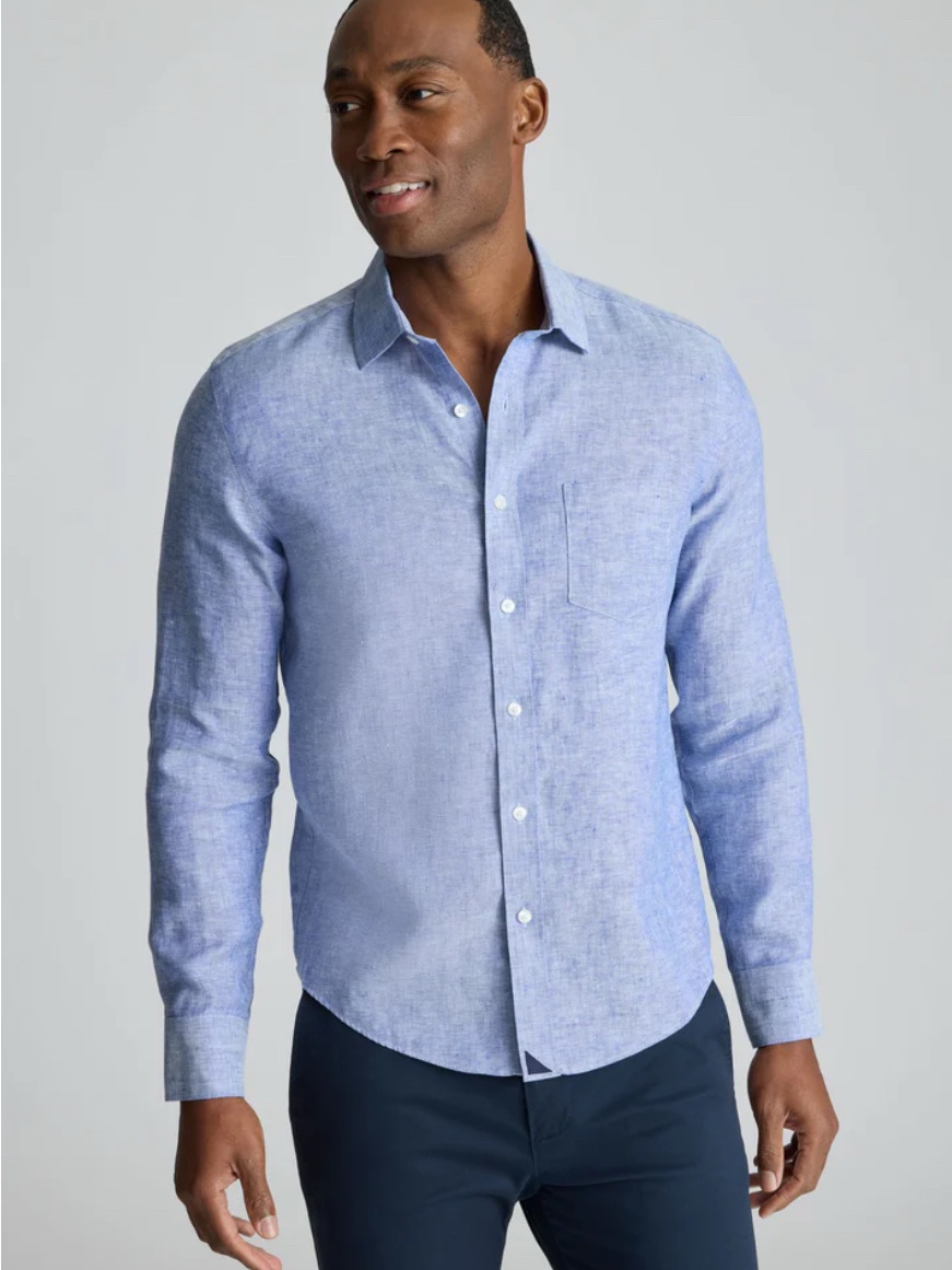 $125 Untuckit Wrinkle-Resistant 100% Linen Vin Santo Shirt Relaxed Fit Xxxl
